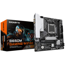 Дънна платка GIGABYTE B650M GAMING WIFI6E, AM5, B650, 2x DDR5, 4x SATA3, 1x M.2, 1x PCIe x16, WiFi 6E - 1