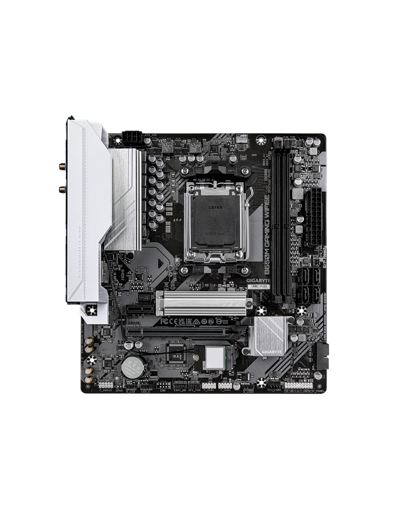 Дънна платка GIGABYTE B650M GAMING WIFI6E, AM5, B650, 2x DDR5, 4x SATA3, 1x M.2, 1x PCIe x16, WiFi 6E - 2