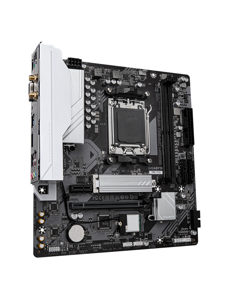 Дънна платка GIGABYTE B650M GAMING WIFI6E, AM5, B650, 2x DDR5, 4x SATA3, 1x M.2, 1x PCIe x16, WiFi 6E - 3