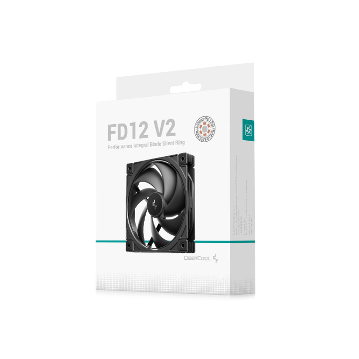 Вентилатор DeepCool FD12 V2, 120mm, 500-2500 RPM, Hydro Bearing - R-FD12V2-BKNPN1-G - 6