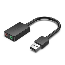 Външна звукова карта Vention CDYB0, USB 2.0, 3.5mm аудио/микрофон - CDYB0 - 1