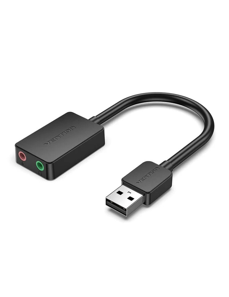 Външна звукова карта Vention CDYB0, USB 2.0, 3.5mm аудио/микрофон - CDYB0 - 1