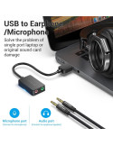 Външна звукова карта Vention CDYB0, USB 2.0, 3.5mm аудио/микрофон - CDYB0 - 3
