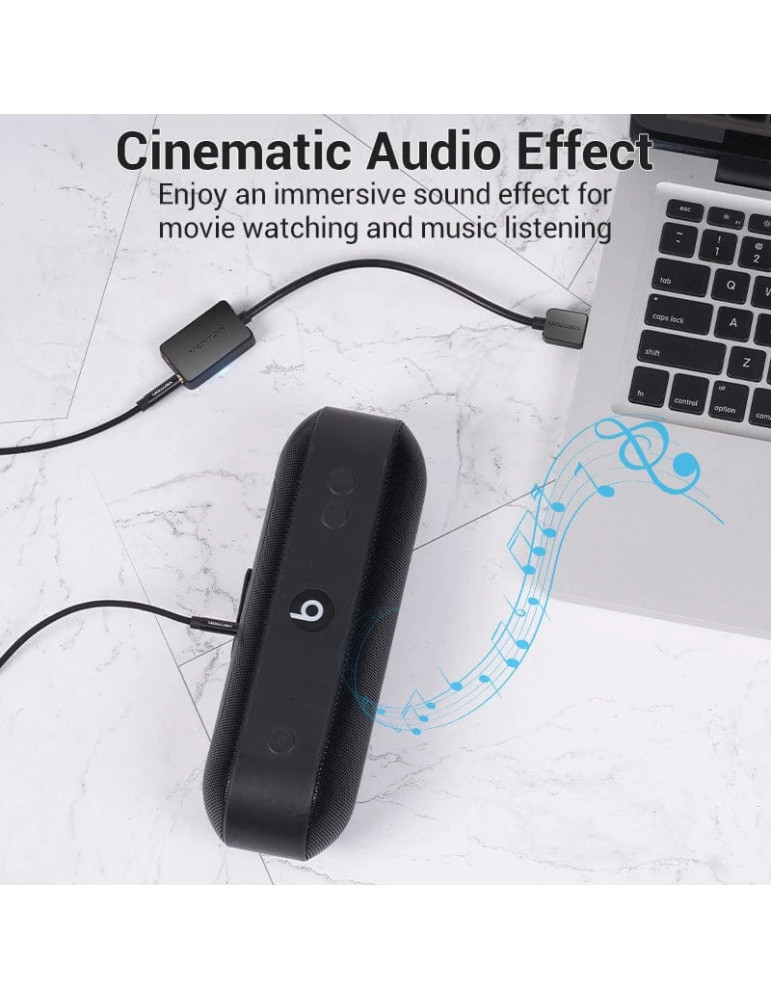 Външна звукова карта Vention CDYB0, USB 2.0, 3.5mm аудио/микрофон - CDYB0 - 4