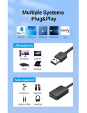Външна звукова карта Vention CDYB0, USB 2.0, 3.5mm аудио/микрофон - CDYB0 - 8