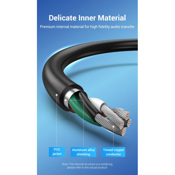 Външна звукова карта Vention CDYB0, USB 2.0, 3.5mm аудио/микрофон - CDYB0 - 10