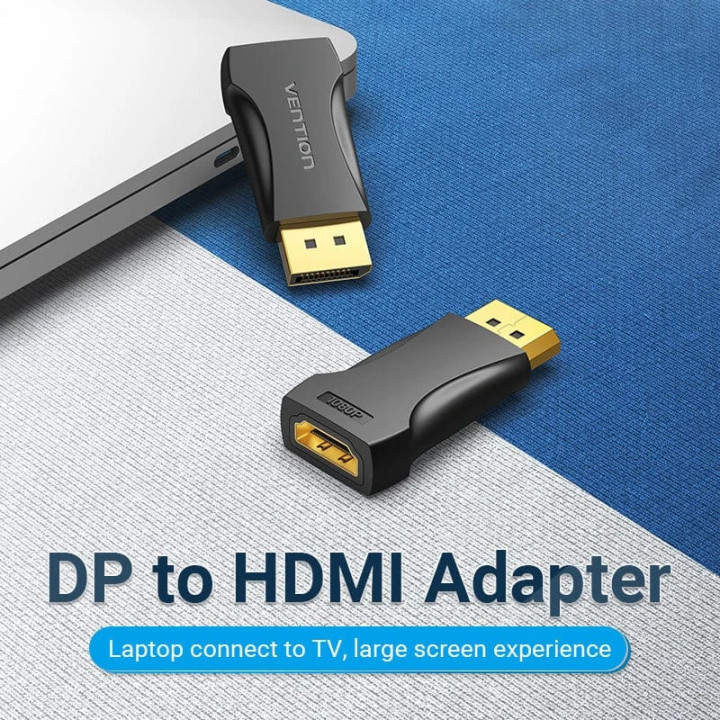 Преходник Vention, DisplayPort (M) към HDMI (F), позлатени конектори, екраниран - HBOB0 - 3