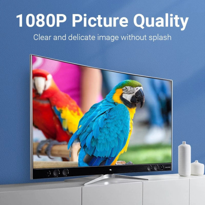 Преходник Vention, DisplayPort (M) към HDMI (F), позлатени конектори, екраниран - HBOB0 - 4