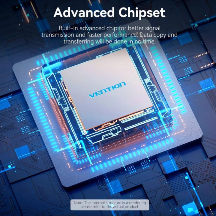 USB хъб Vention, 4 портов USB 3.0 Aluminum - CKOHB - 7
