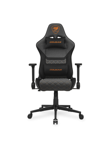 Геймърски стол COUGAR Armor One V2, Сив, Имитационен лен, Регулируема облегалка, 4D подлакътници - CGR-A2F-GRB - 1