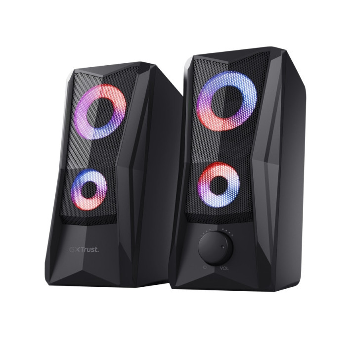 Тонколони TRUST GXT606B Javv RGB, 2.0, 12W, USB/3.5mm - 25108 - 1