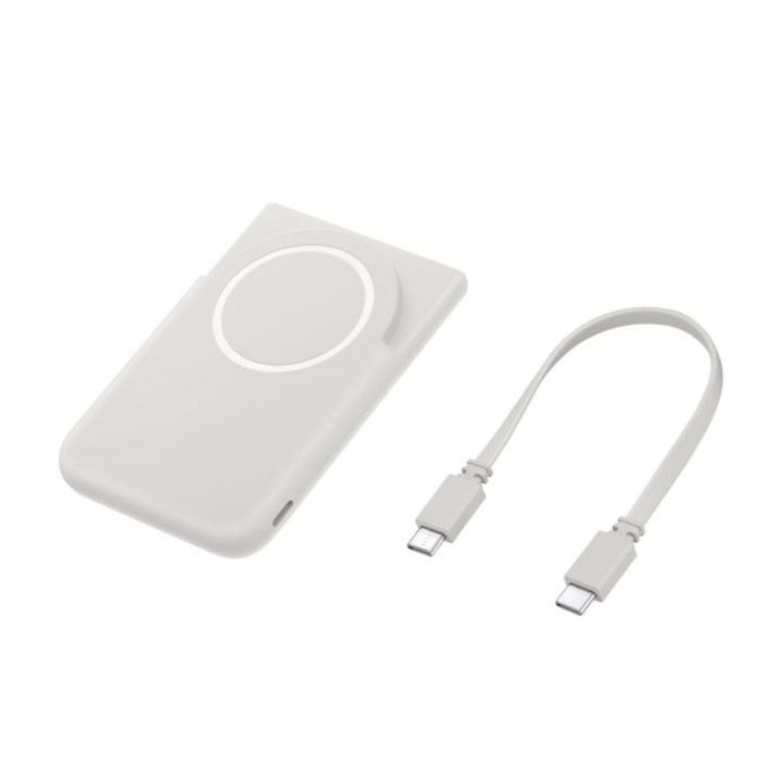 Външна батерия Samsung Magnetic Wireless Battery Pack, 5000mAh USB-C - EB-U2500XJEGWW - 1