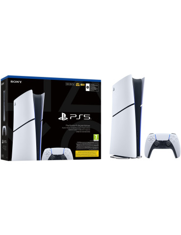 Конзола SONY PlayStation 5 Slim Digital Edition, 16GB GDDR6, 825GB SSD, Ryzen Z1 Extreme - SONY-PS5-SLIM-DIGIT
