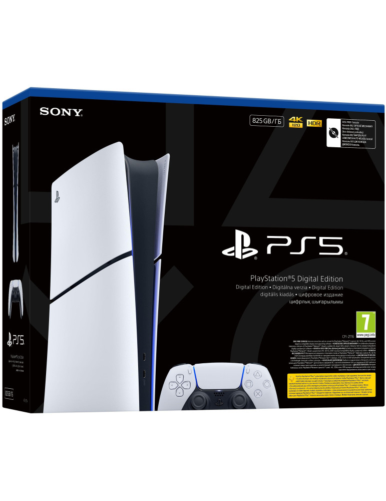 Конзола SONY PlayStation 5 Slim Digital Edition, 16GB GDDR6, 825GB SSD, Ryzen Z1 Extreme - SONY-PS5-SLIM-DIGIT - 7