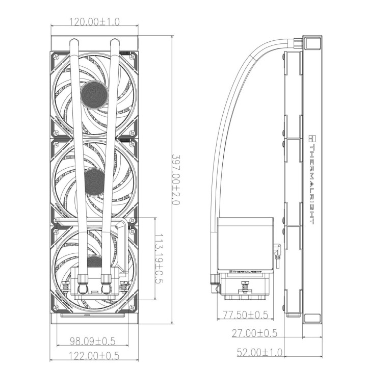 Водно охлаждане за процесор Thermalright Levita Vision 360 ARGB, 360mm Curve AMOLED Display - LEVITA-VISION-360-ARGB-BK - 6