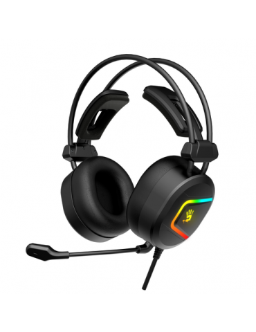 Геймърски слушалки A4TECH Bloody MC750, RGB, Микрофон, черен