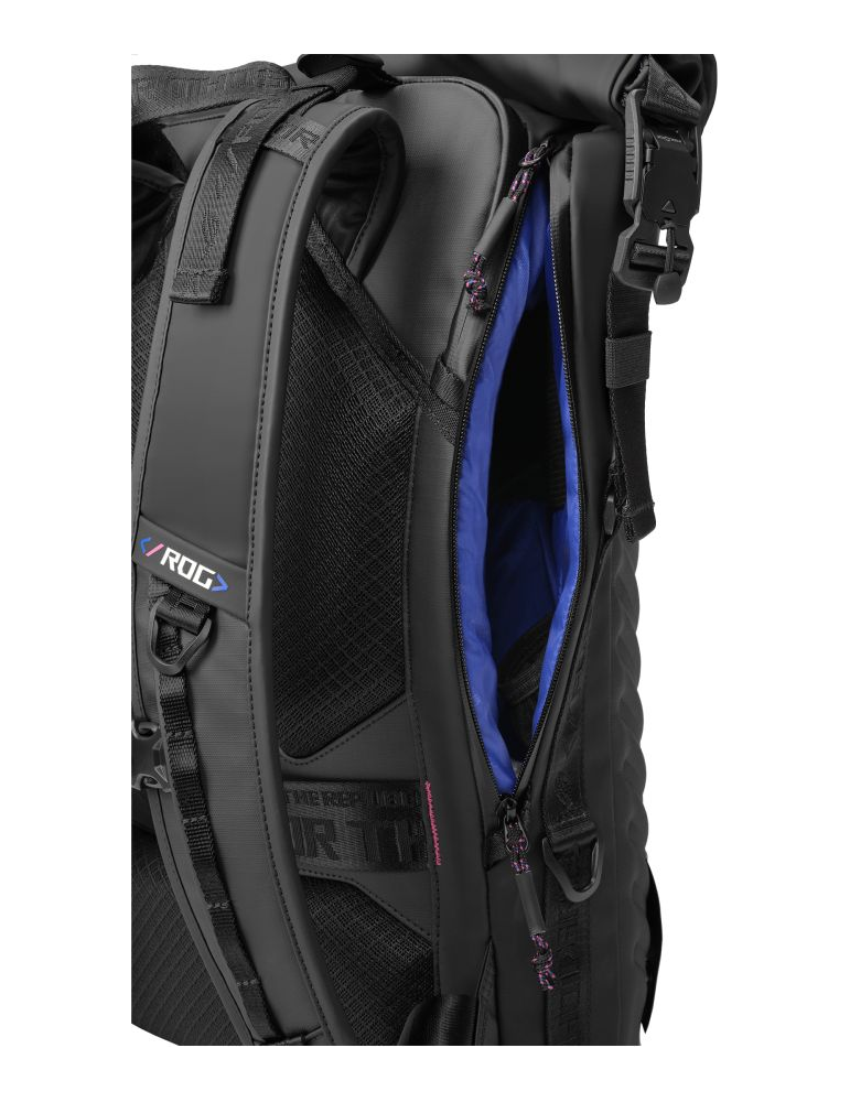 Раница за лаптоп ASUS ROG Slash Backpack 4.0 18'', черен - 90XB09X0-BBP000 - 2