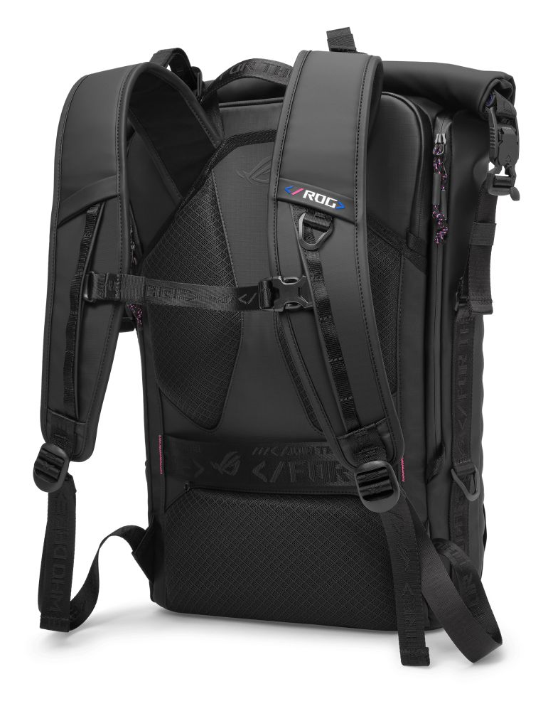 Раница за лаптоп ASUS ROG Slash Backpack 4.0 18'', черен - 90XB09X0-BBP000 - 4