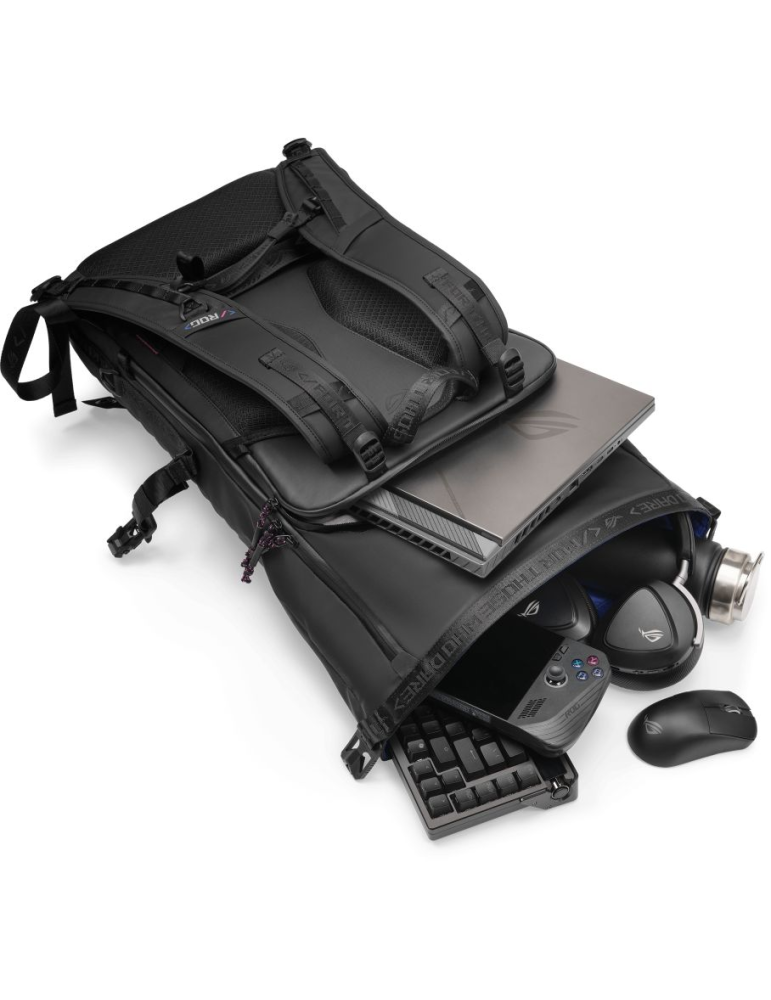 Раница за лаптоп ASUS ROG Slash Backpack 4.0 18'', черен - 90XB09X0-BBP000 - 5