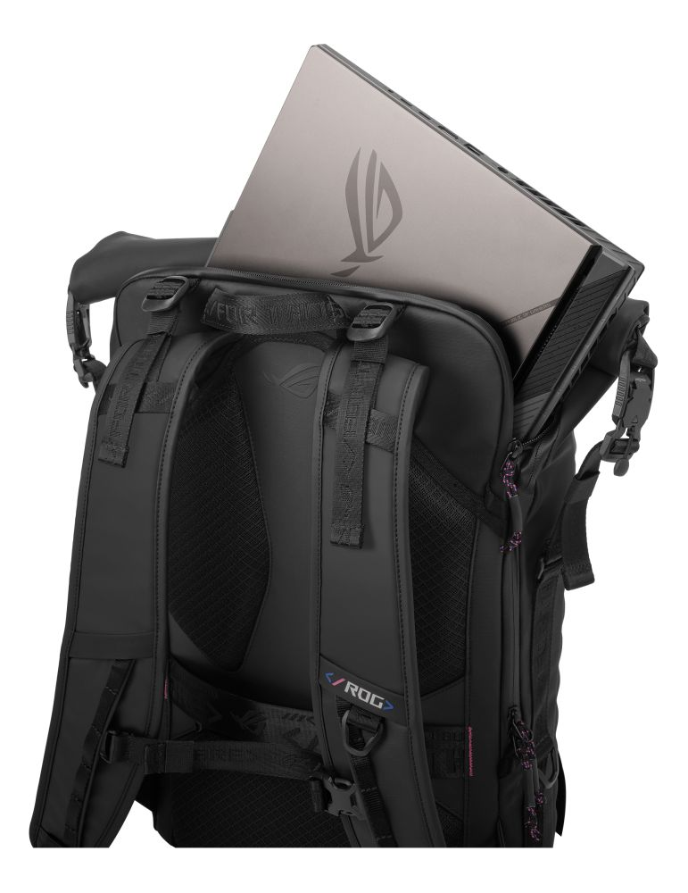 Раница за лаптоп ASUS ROG Slash Backpack 4.0 18'', черен - 90XB09X0-BBP000 - 6