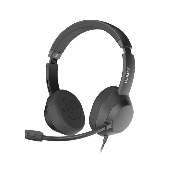 Слушалки A4tech Fstyler FH150U, USB, Шумоподтискане, 40mm говорител, Черни - FH150U - 4