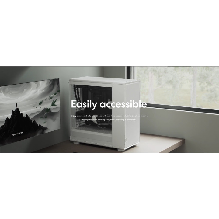Кутия за компютър FRACTAL DESIGN Epoch XL White TG Clear - FD-C-EPO1X-03 - 2