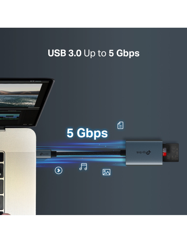 Четец на карти TP-Link UA430C, USB 3.0 Type-C, SD/microSD - UA430C - 6