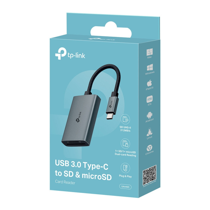 Четец на карти USB TP-Link UA440C, SD/microSD - UA440C - 4