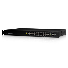 Комутатор Ubiquiti EdgeSwitch, 24-портов 10/100/1000Mbps, PoE 250W, Rackmount - ES-24-250W - 1