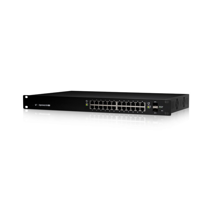 Комутатор Ubiquiti EdgeSwitch, 24-портов 10/100/1000Mbps, PoE 250W, Rackmount - ES-24-250W - 1