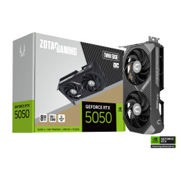 Видео карта ZOTAC GAMING RTX 5050 Twin Edge, 8GB GDDR6 20Gbps - ZT-B50500H-10M - 1