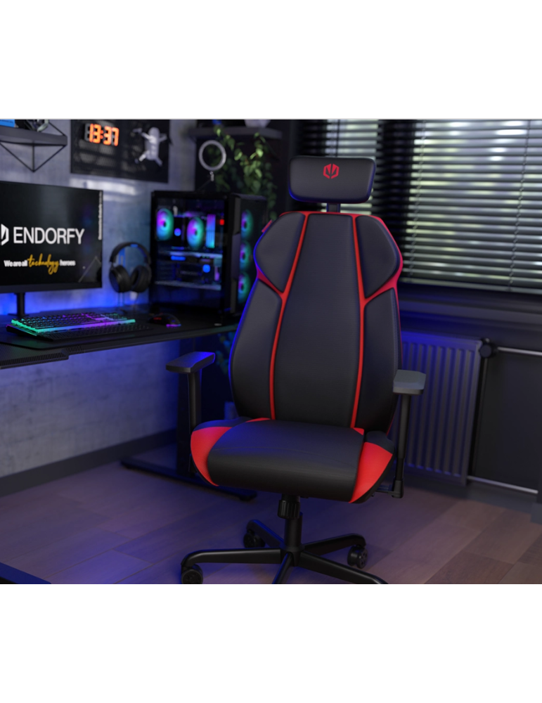 Геймърски стол ENDORFY Meta RD, Черно/Червено - EY8A006 - 2