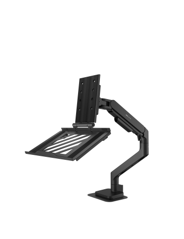 Поставка за лаптоп BenQ LTB01, 12"-17", Подвижна, VESA 75x75, Черна - 5A.A3F44.LBW - 1