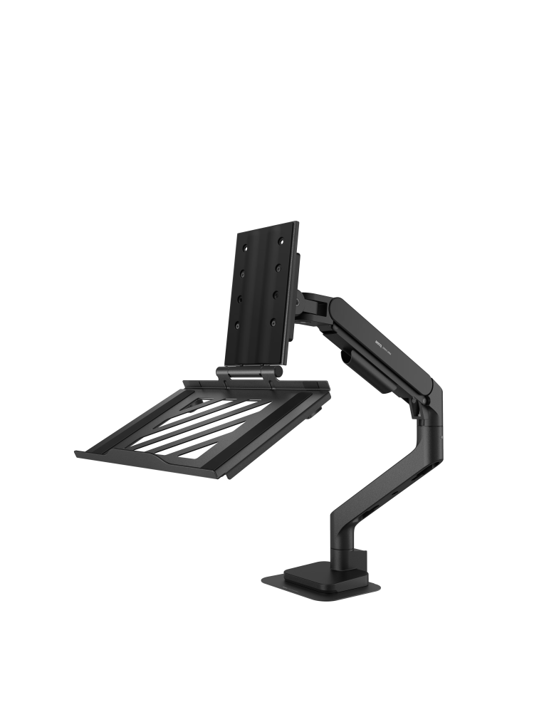 Поставка за лаптоп BenQ LTB01, 12"-17", Подвижна, VESA 75x75, Черна - 5A.A3F44.LBW - 1