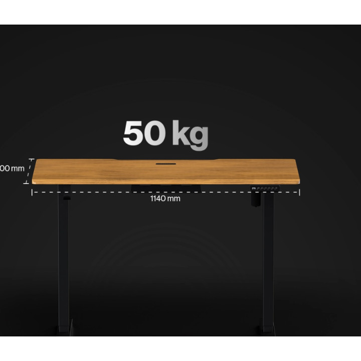 Геймърско бюро ENDORFY Atlas S Electric, 114 cm, Електрически механизъм, MDF плот, Черен - EY8E010 - 5