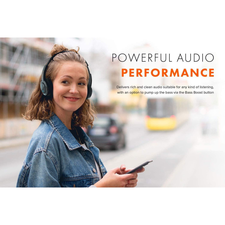 Bluetooth слушалки CREATIVE Sound Blaster Jam V2 Bluetooth, Черен - CREAT-HEAD-JAM-V2