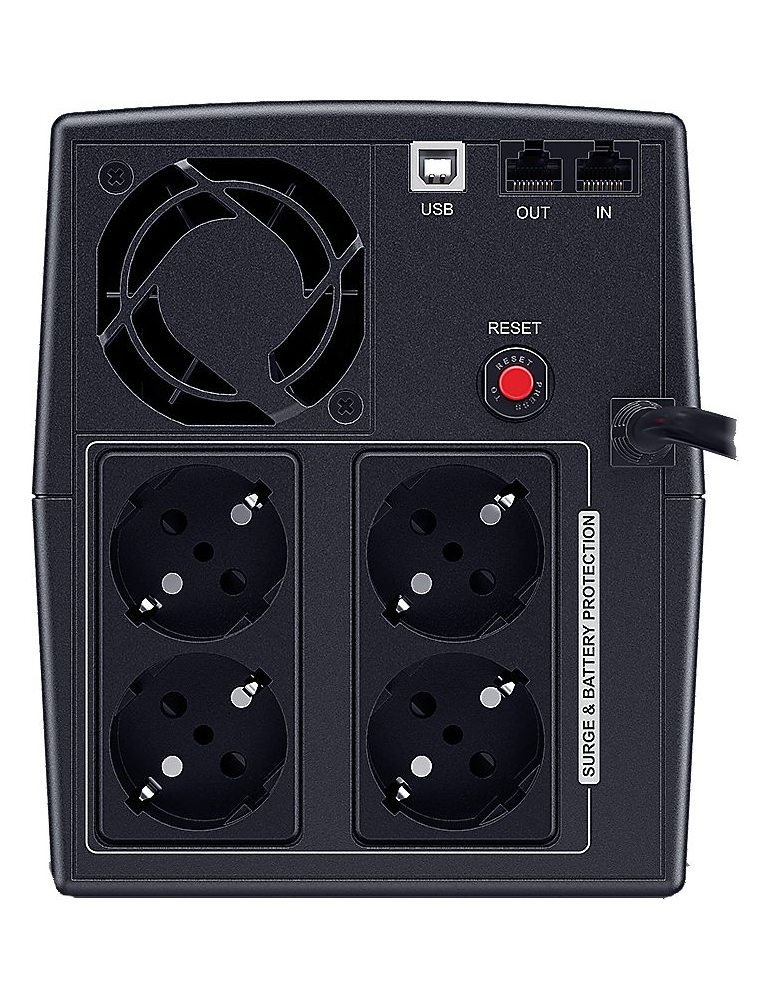 Токозахранващо устройство CyberPower UPS AVR 2200VA, Line-Interactive, 4x Schuko, Runtime 70min при 90W - 3