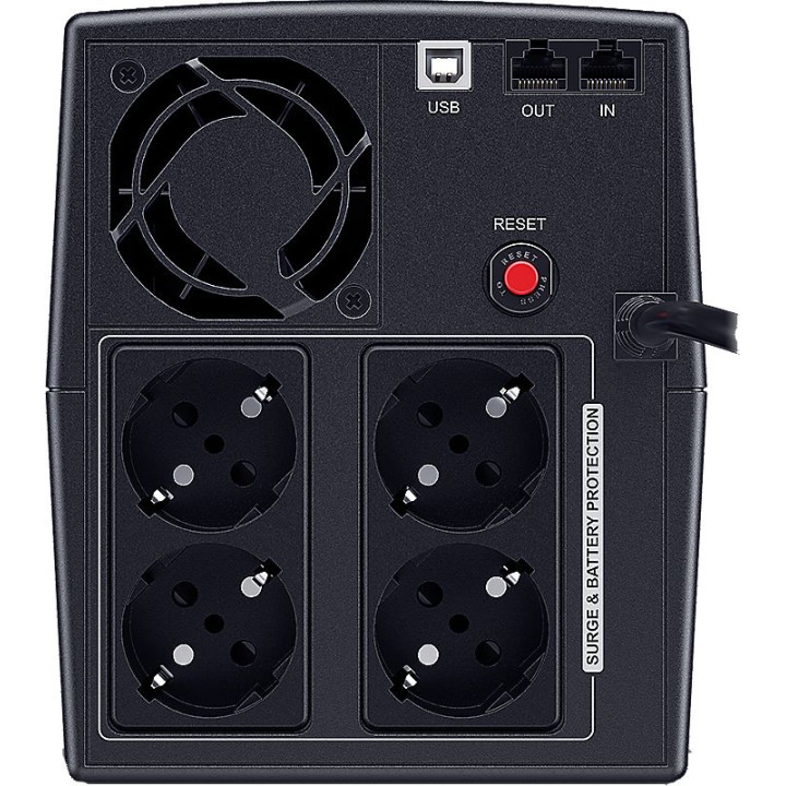Токозахранващо устройство CyberPower UPS AVR 2200VA, Line-Interactive, 4x Schuko, Runtime 70min при 90W - 3