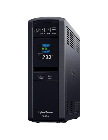 Токозахранващо устройство CyberPower CP1600EPFCLCD, 1600VA/1000W Line-Interactive, LCD дисплей, 6x Schuko - 1
