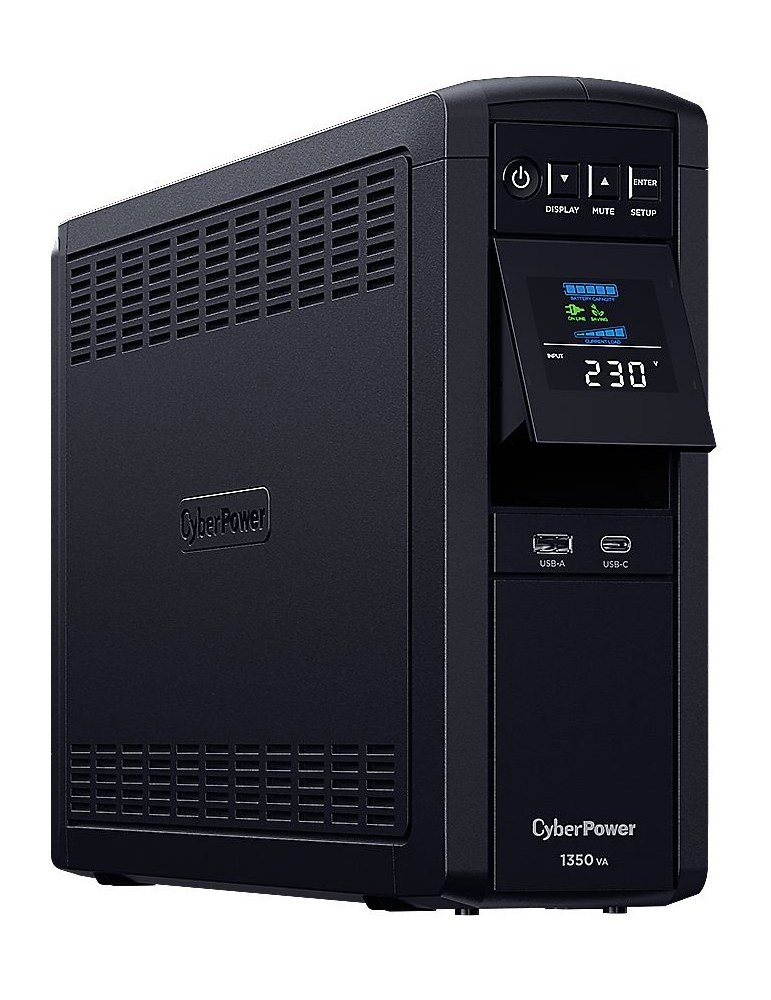 Захранване CyberPower CP1350EPFCLCD, 1350VA/810W Line-Interactive, LCD дисплей, Pure Sine Wave, 6x Schuko - 2