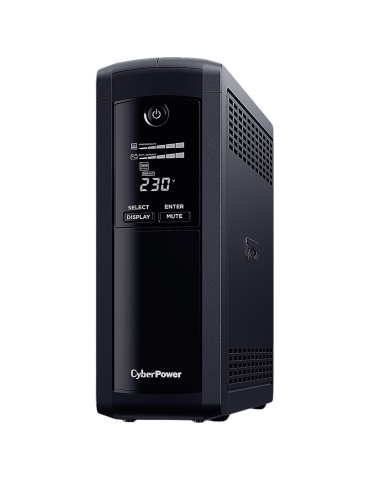 Токозахранващо устройство CyberPower VP1600ELCD, 1600VA/960W Line-Interactive, LCD дисплей, 4x Schuko - 1