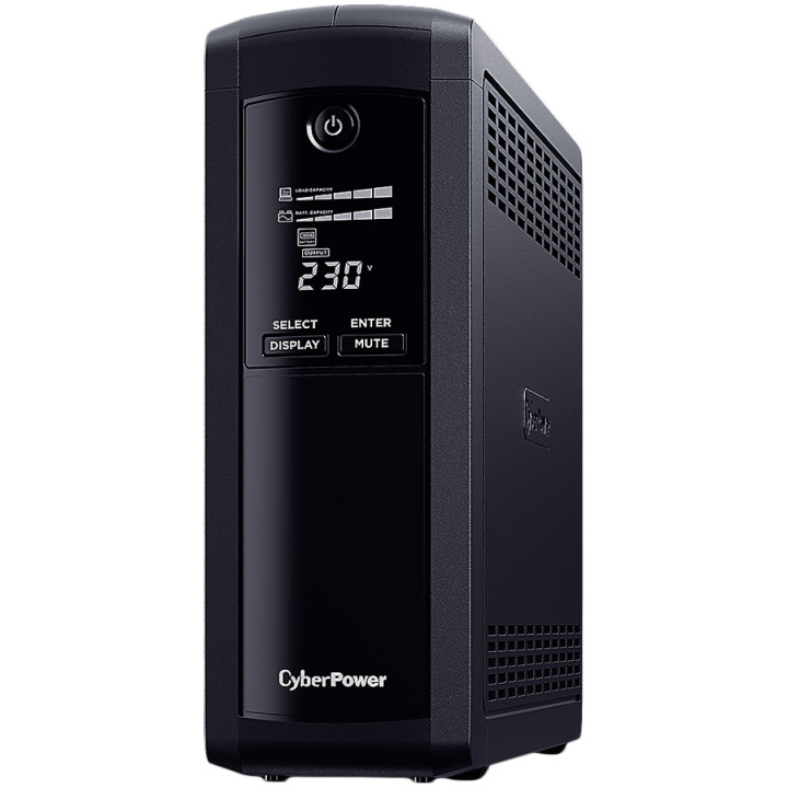 Токозахранващо устройство CyberPower VP1600ELCD, 1600VA/960W Line-Interactive, LCD дисплей, 4x Schuko - 1
