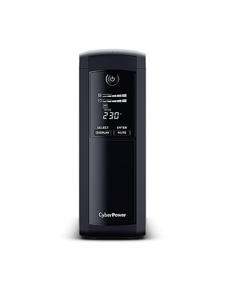Токозахранващо устройство CyberPower VP1600ELCD, 1600VA/960W Line-Interactive, LCD дисплей, 4x Schuko - 2