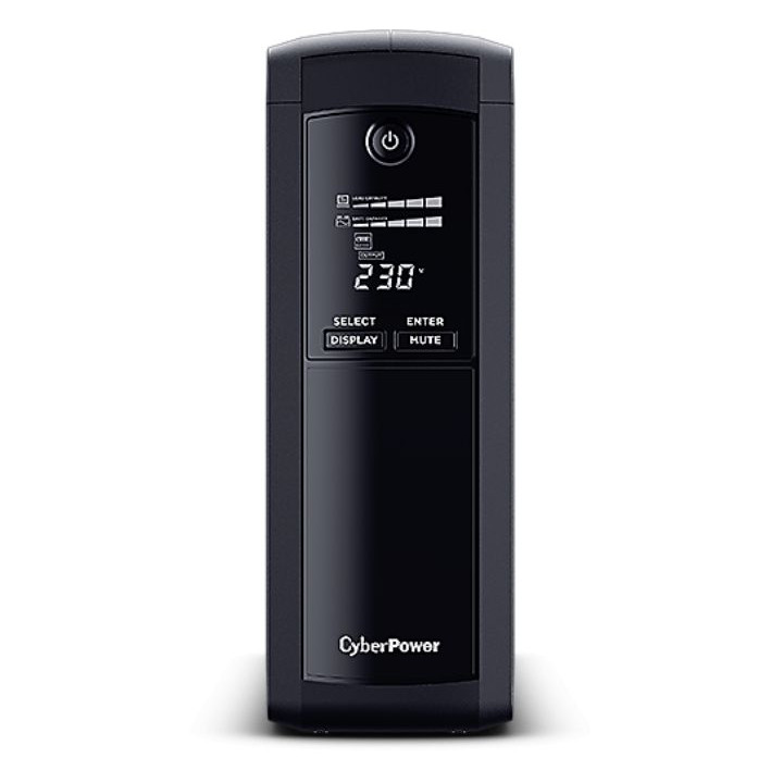 Токозахранващо устройство CyberPower VP1600ELCD, 1600VA/960W Line-Interactive, LCD дисплей, 4x Schuko - 2