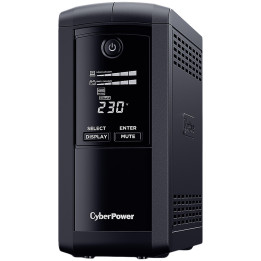 Токозахранващо устройство CyberPower VP700ELCD, 700VA/390W Line-Interactive с LCD дисплей - 1