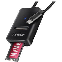 USB-C адаптер AXAGON ADM2-CM, USB 3.2 Gen2 към M.2 NVMe/SATA - ADM2-CM - 1