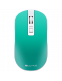 Безжична презареждаща се мишка Canyon MW-18, 2.4GHz, Pixart sensor, 4keys, Silent switch, Aquamarine - CNS-CMSW18A_EU