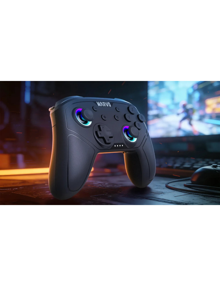 Геймпад Marvo GT-80, Безжичен, Вибрация, 19 бутона - MARVO-GT-80 - 7