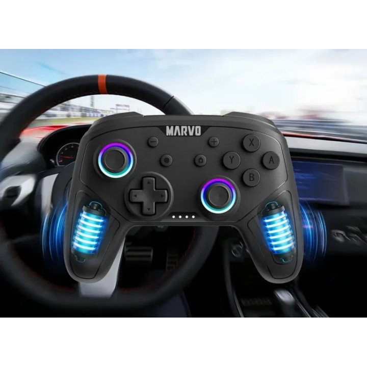 Геймпад Marvo GT-80, Безжичен, Вибрация, 19 бутона - MARVO-GT-80 - 8