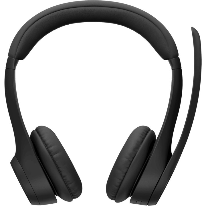 Bluetooth/Безжични слушалки Logitech Zone 300, Bluetooth 5.3, Midnight Black - 981-001407 - 2